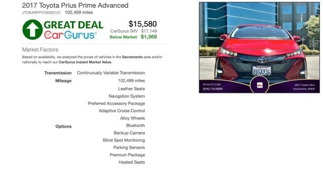 2017 Toyota Prius 4th Gen - Image 2 of 18