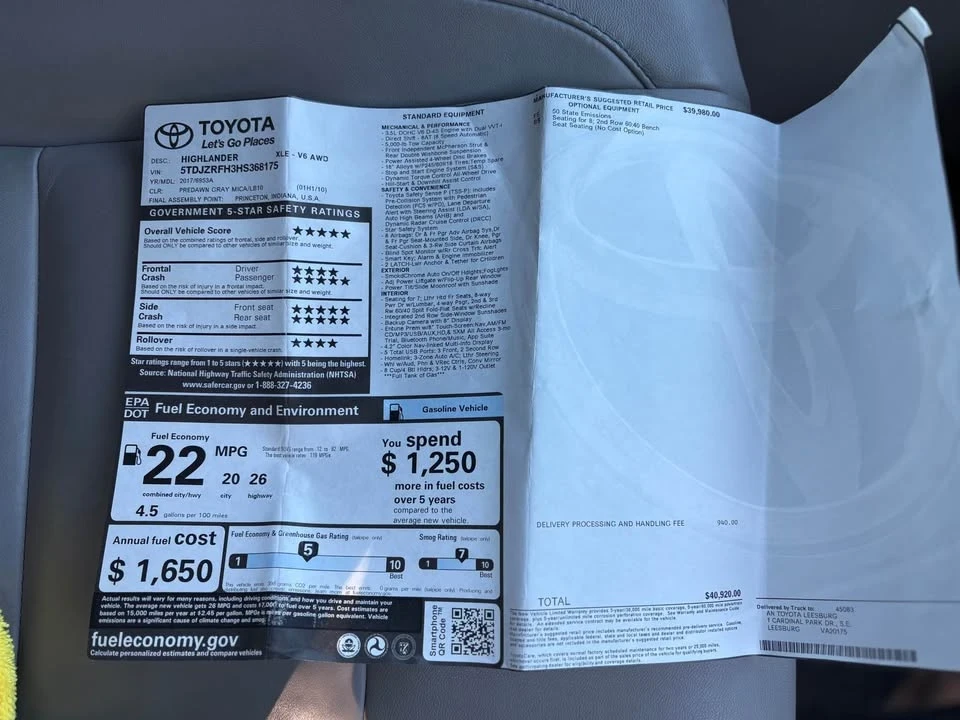 2017 Toyota Highlander - Image 14 of 20