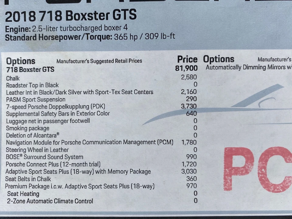 2018 Porsche 718 Boxster GTS - Image 14 of 22