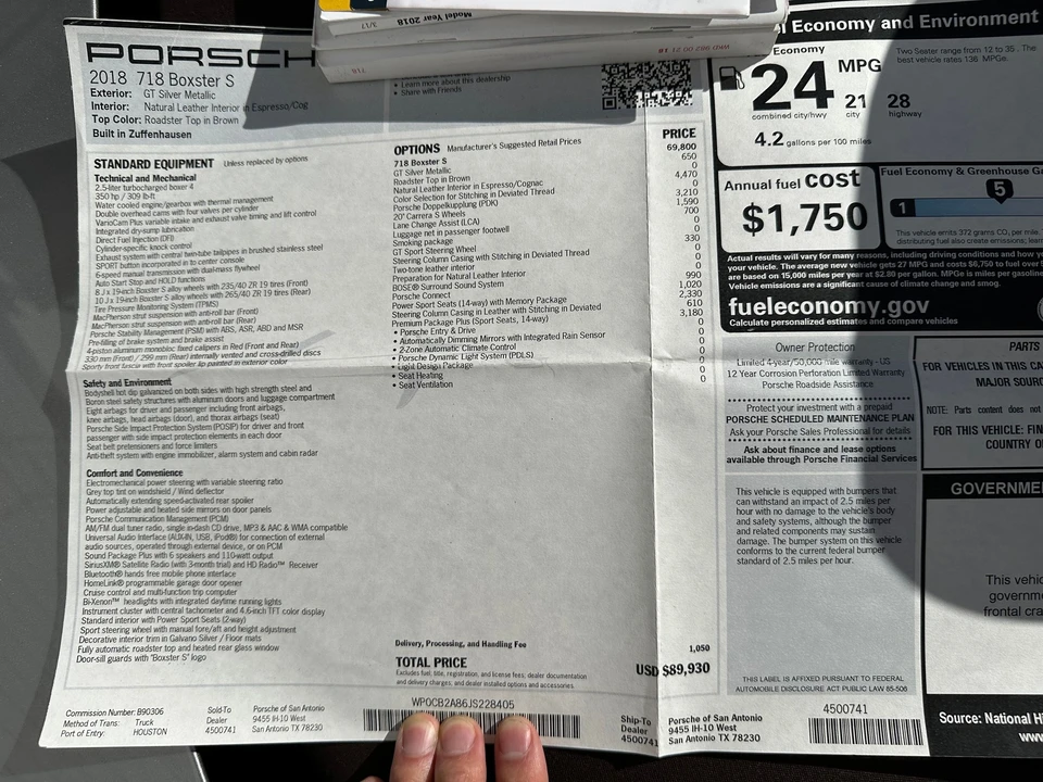 2018 Porsche 718 Boxster S - Image 20 of 20