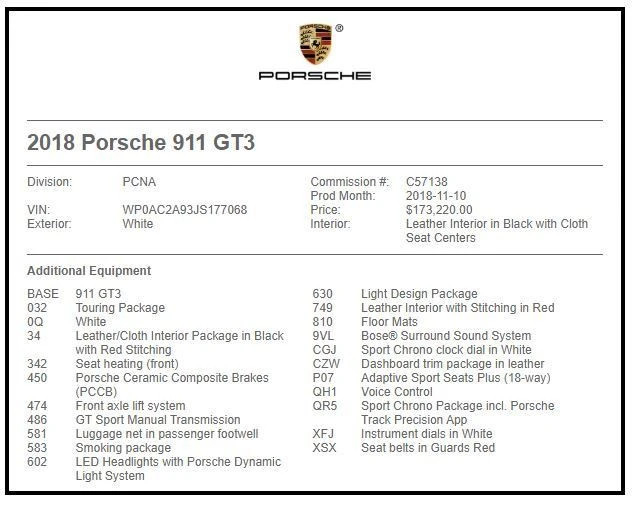2018 Porsche 991 GT3 - Image 2 of 17