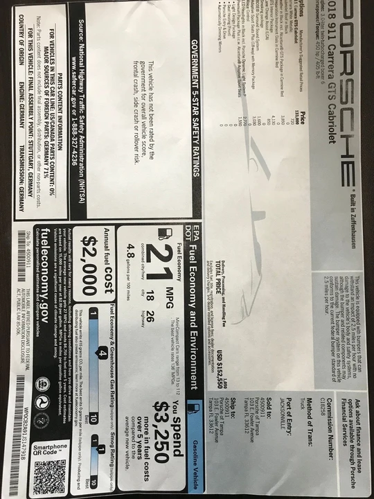 2018 Porsche 991 Carrera GTS - Image 7 of 7