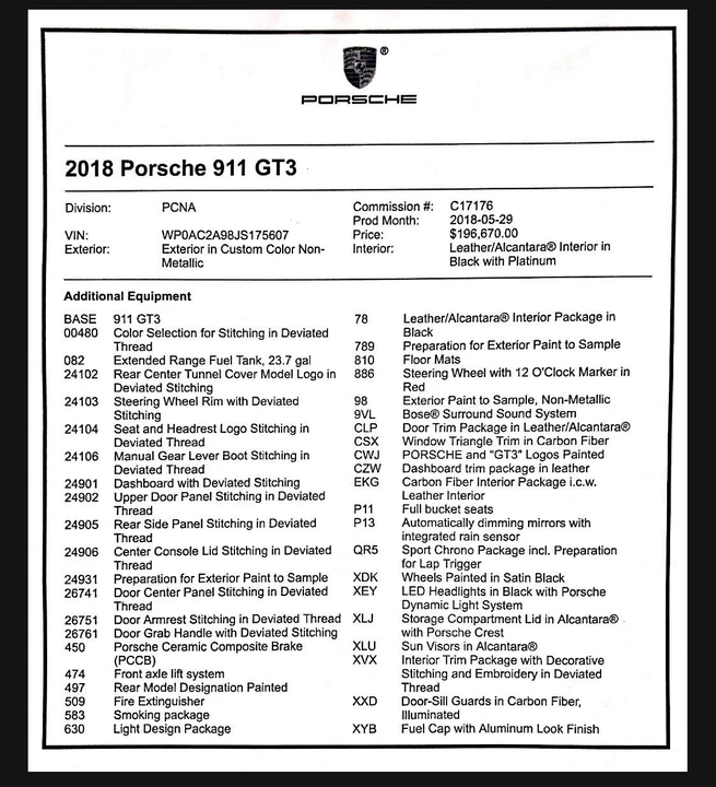2018 Porsche 991 GT3 - Image 24 of 24