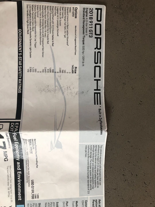 2018 Porsche 991 GT3 - Image 13 of 13