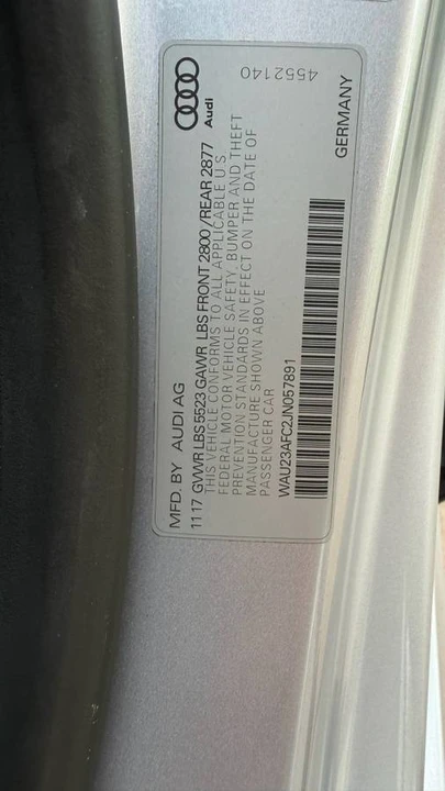 2018 Audi C7 A7 - Image 24 of 24