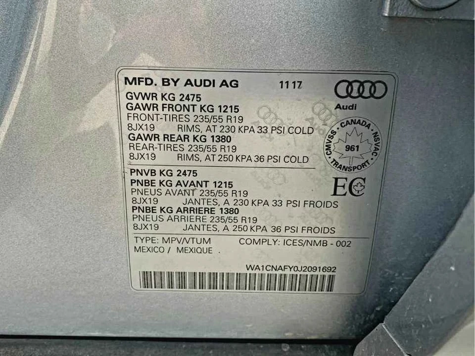 2018 Audi FY Q5 - Image 20 of 20