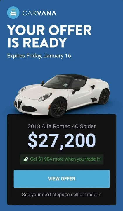 2018 Alfa Romeo 4C Spider - Image 4 of 11