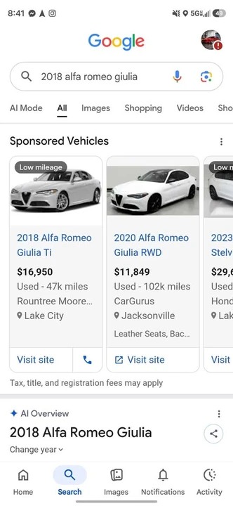 2018 Alfa Romeo Giulia - Image 13 of 14