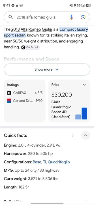 2018 Alfa Romeo Giulia - Image 14 of 14