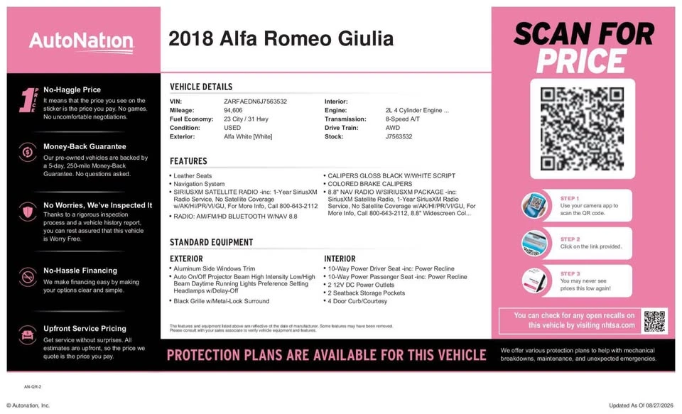 2018 Alfa Romeo Giulia - Image 16 of 16