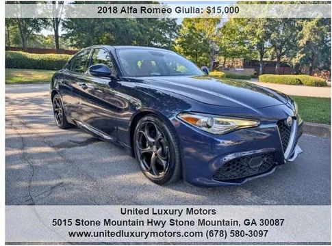 2018 Alfa Romeo Giulia Ti Sport 4dr Sedan
