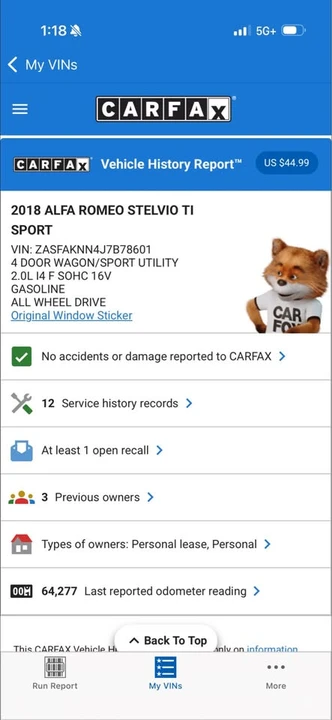 2018 Alfa Romeo Stelvio - Image 13 of 14