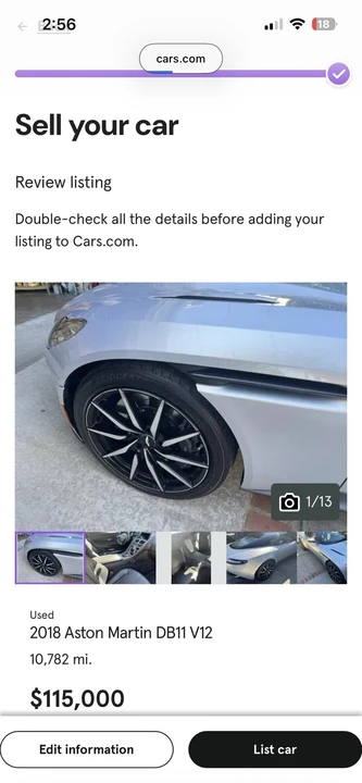 2018 Aston Martin DB11 - Image 13 of 13