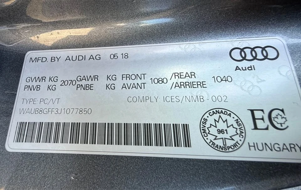 2018 Audi 8V A3 - Image 20 of 20