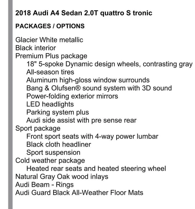 2018 Audi B9 A4 - Image 6 of 8