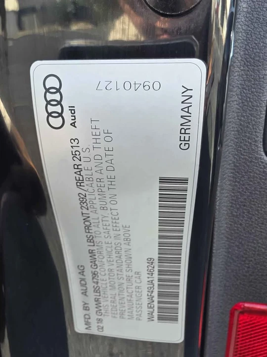 2018 Audi B9 A4 - Image 15 of 18