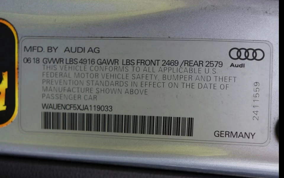 2018 Audi B9 A5 - Image 7 of 7
