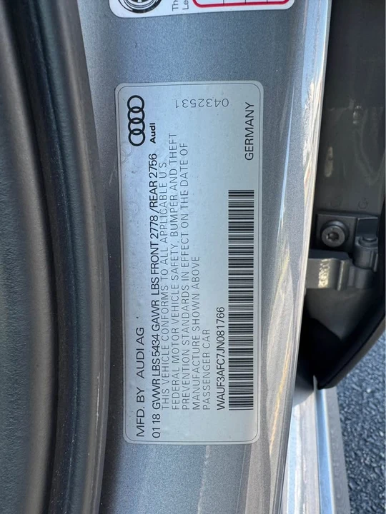 2018 Audi C7 A6 - Image 20 of 20