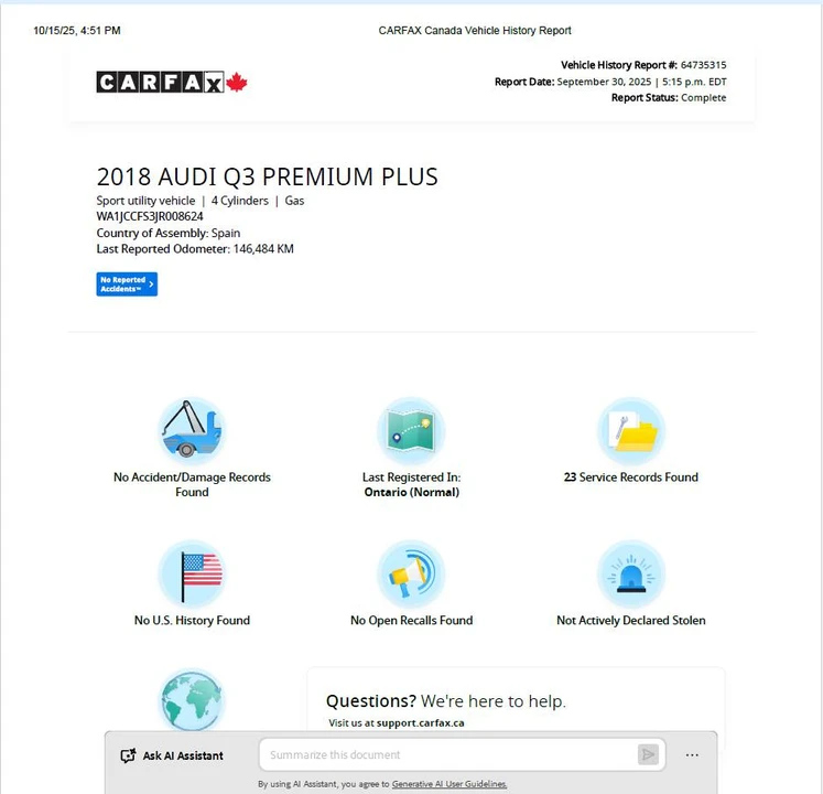 2018 Audi 8U Q3 - Image 7 of 20
