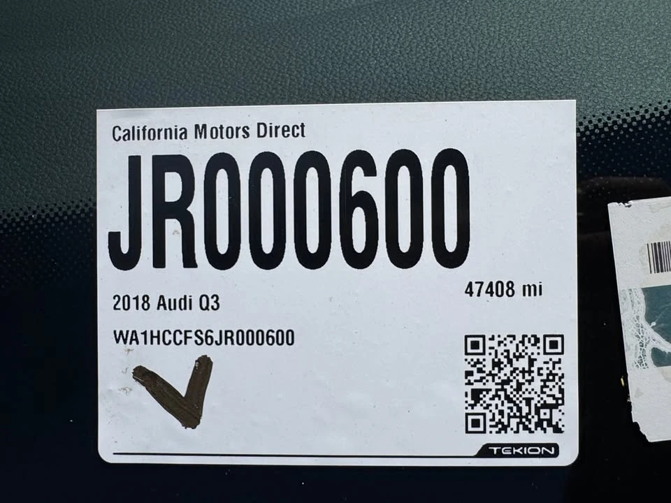 2018 Audi 8U Q3 - Image 12 of 15