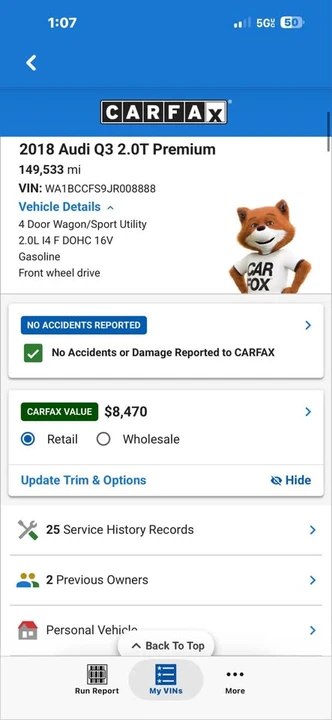 2018 Audi 8U Q3 - Image 14 of 15