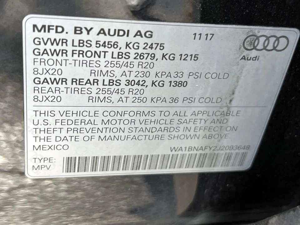 2018 Audi FY Q5 - Image 21 of 21