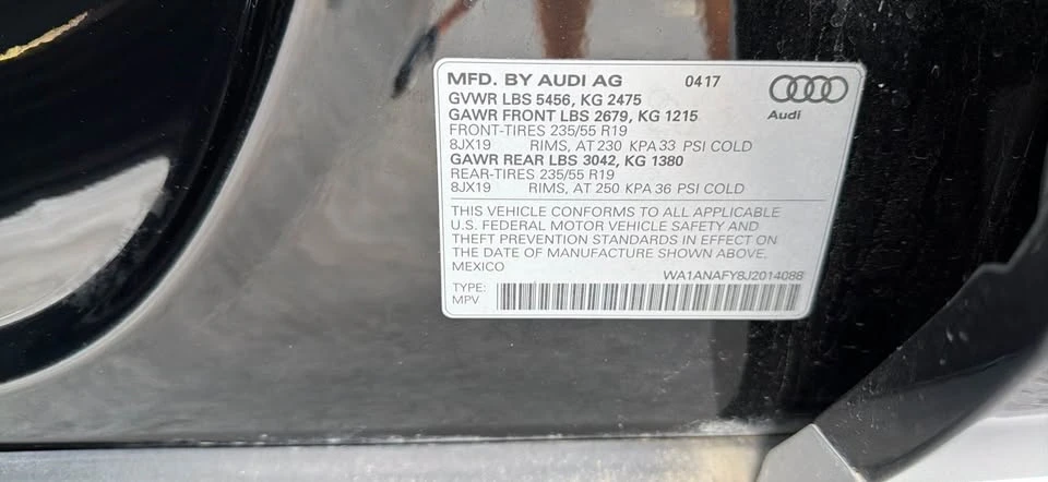 2018 Audi FY Q5 - Image 9 of 9