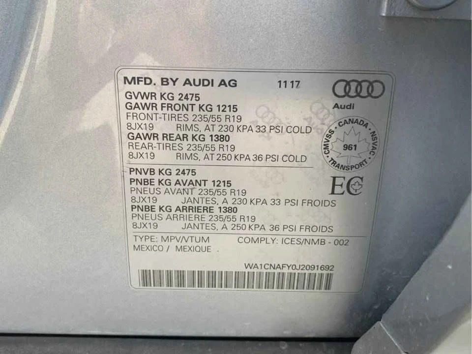 2018 Audi FY Q5 - Image 20 of 20