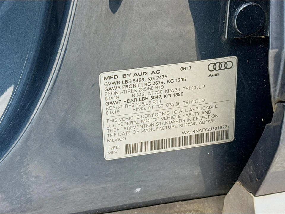 2018 Audi FY Q5 - Image 13 of 13