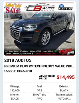 2018 Audi Q5 Premium Plus w/Technology Value Pkg Sport Utility 4D