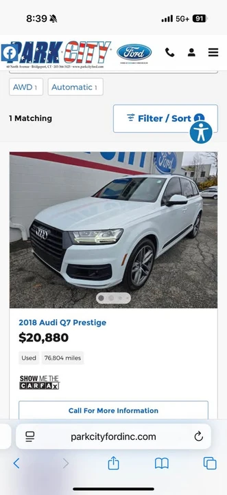 2018 Audi 4M Q7 - Image 5 of 6