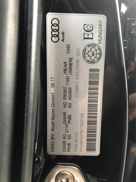 2018 Audi 8V RS3 - Image 19 of 19