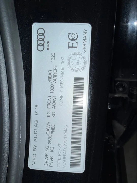 2018 Audi C7 S6 - Image 13 of 13