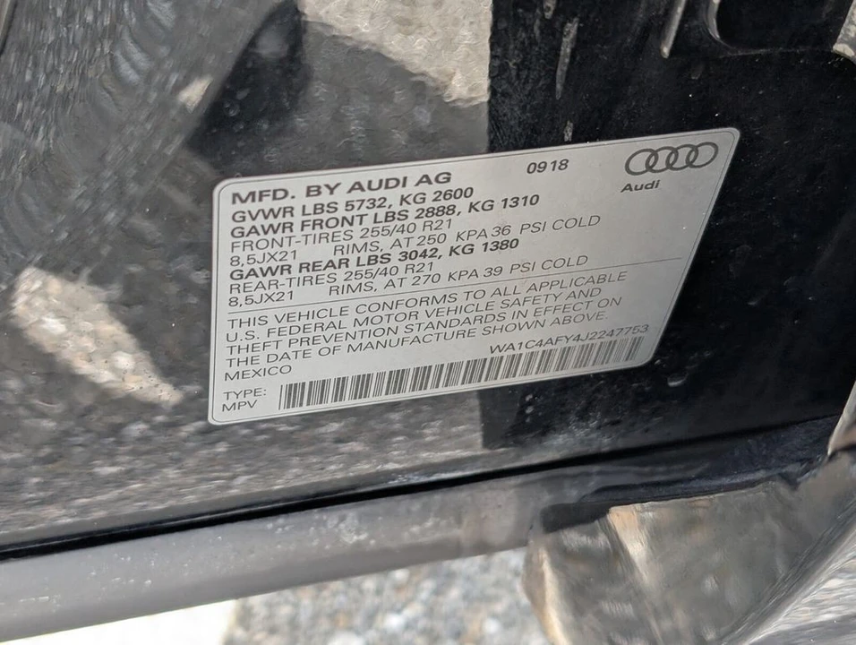 2018 Audi FY SQ5 - Image 21 of 21