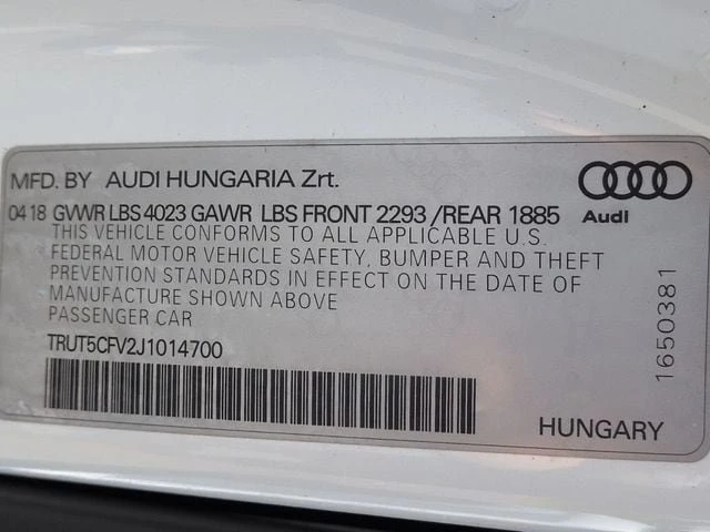 2018 Audi TT Mk3 - Image 12 of 12