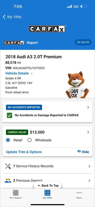 2018 Audi 8V A3 - Image 16 of 16