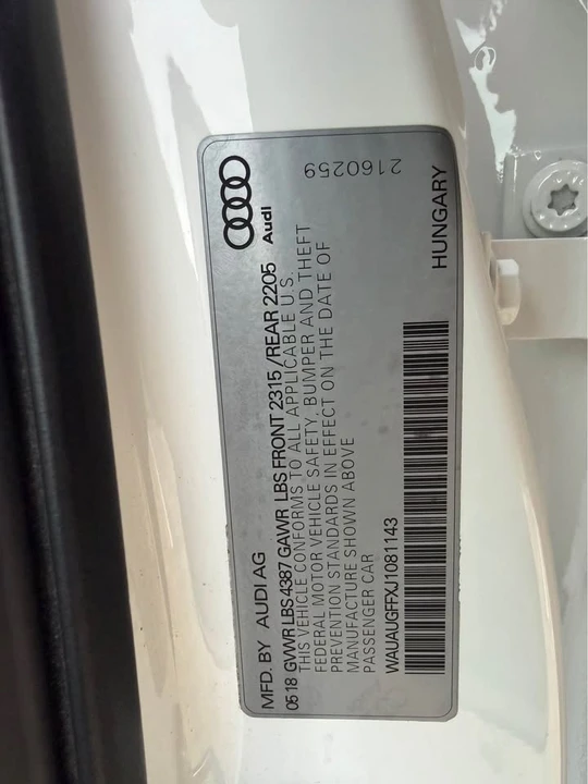 2018 Audi 8V A3 - Image 17 of 19
