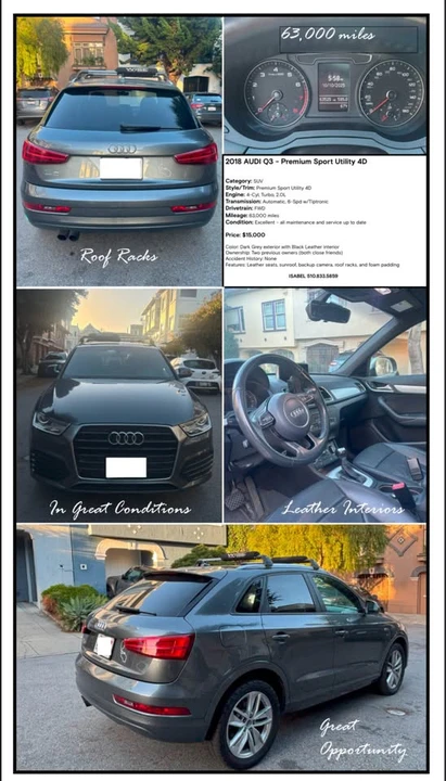 2018 Audi 8U Q3 - Image 2 of 7