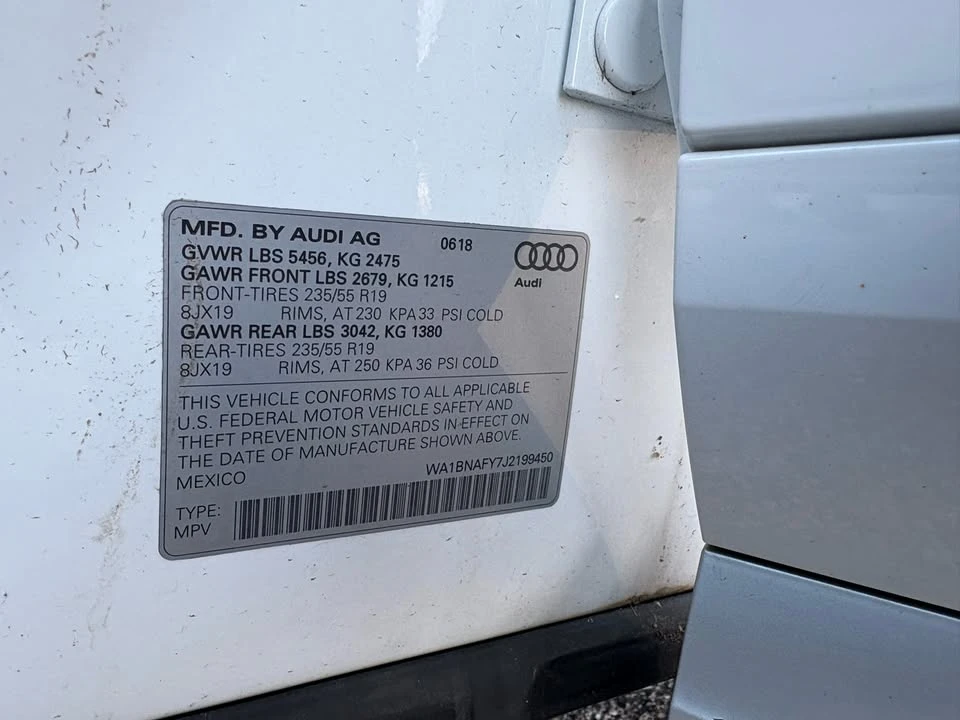 2018 Audi FY Q5 - Image 17 of 20