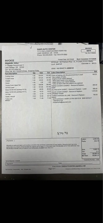 2018 Audi FY Q5 - Image 11 of 11