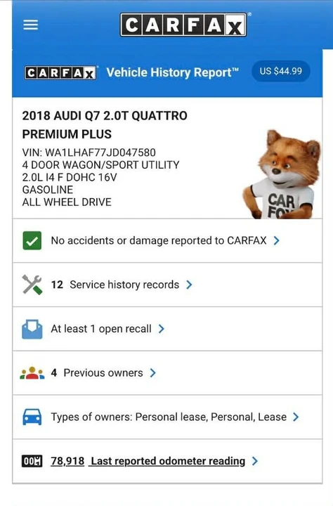 2018 Audi 4M Q7 - Image 20 of 20