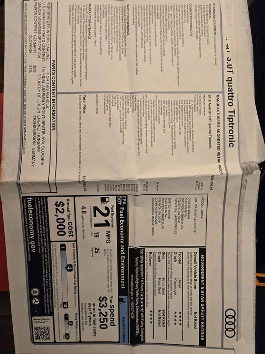 2018 Audi 4M Q7 - Image 20 of 20
