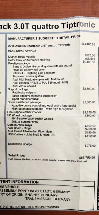 2018 Audi B9 S5 - Image 11 of 20