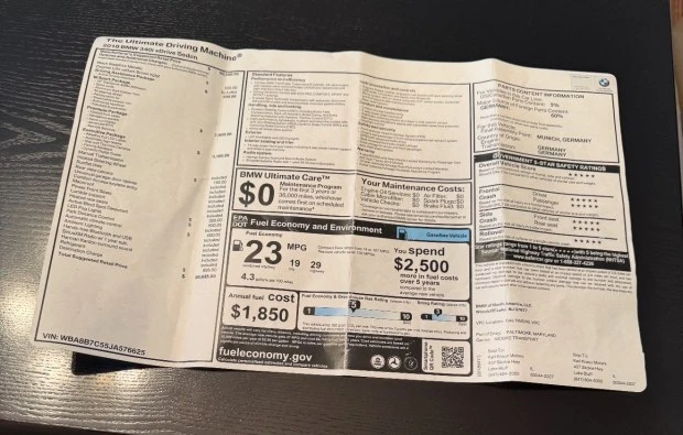 2018 BMW F30 335i & 340i Sedan - Image 8 of 8