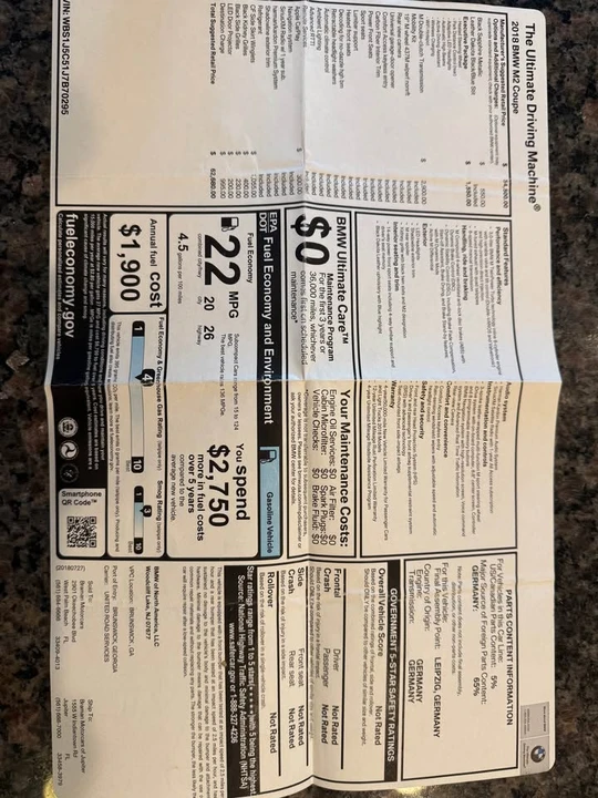 2018 BMW F87 M2 - Image 2 of 20