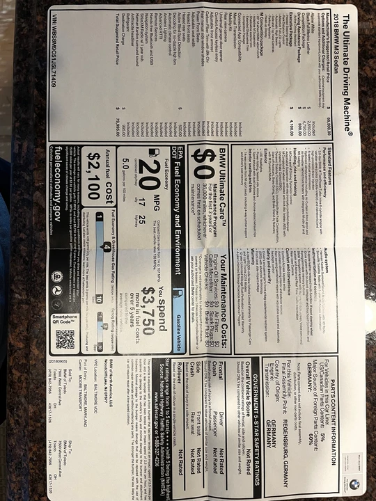 2018 BMW F80 M3 - Image 13 of 15