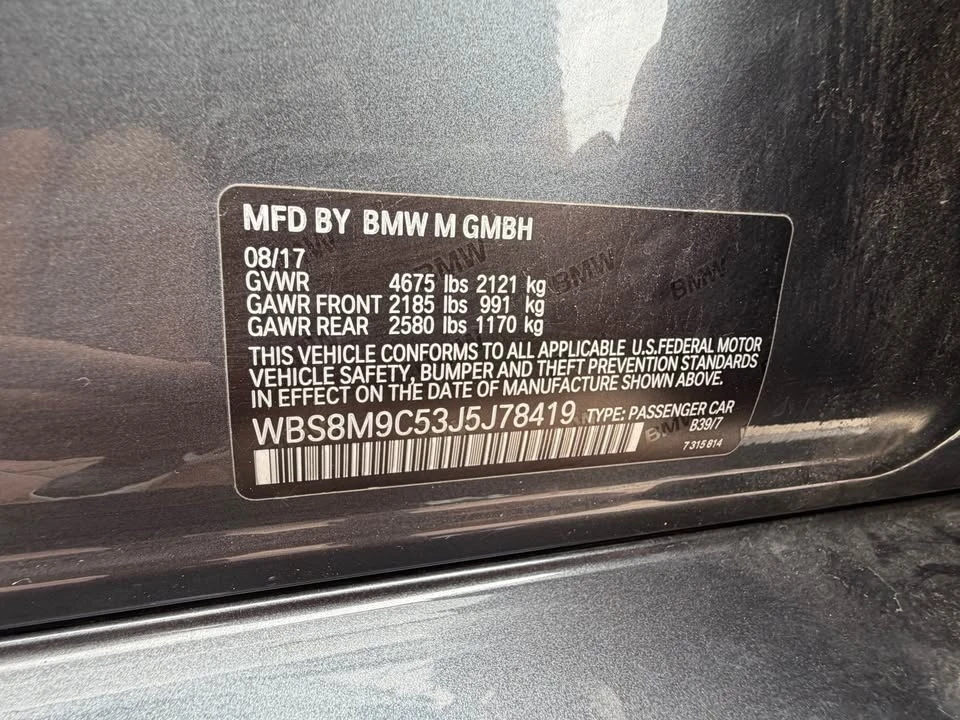 2018 BMW F80 M3 - Image 13 of 16