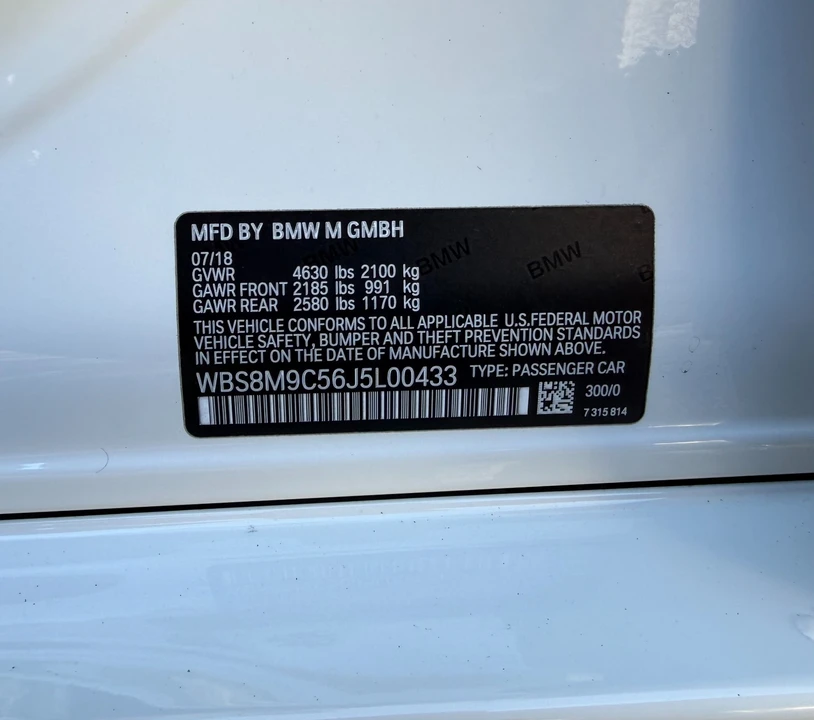 2018 BMW F80 M3 - Image 12 of 20