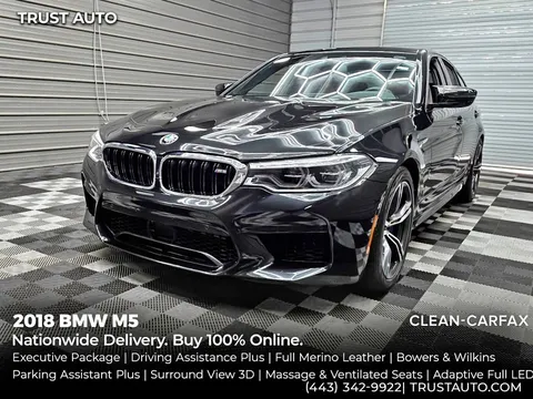 2018 BMW M5 AWD Sedan w/Executive/Driving Assistance Plus Pkgs