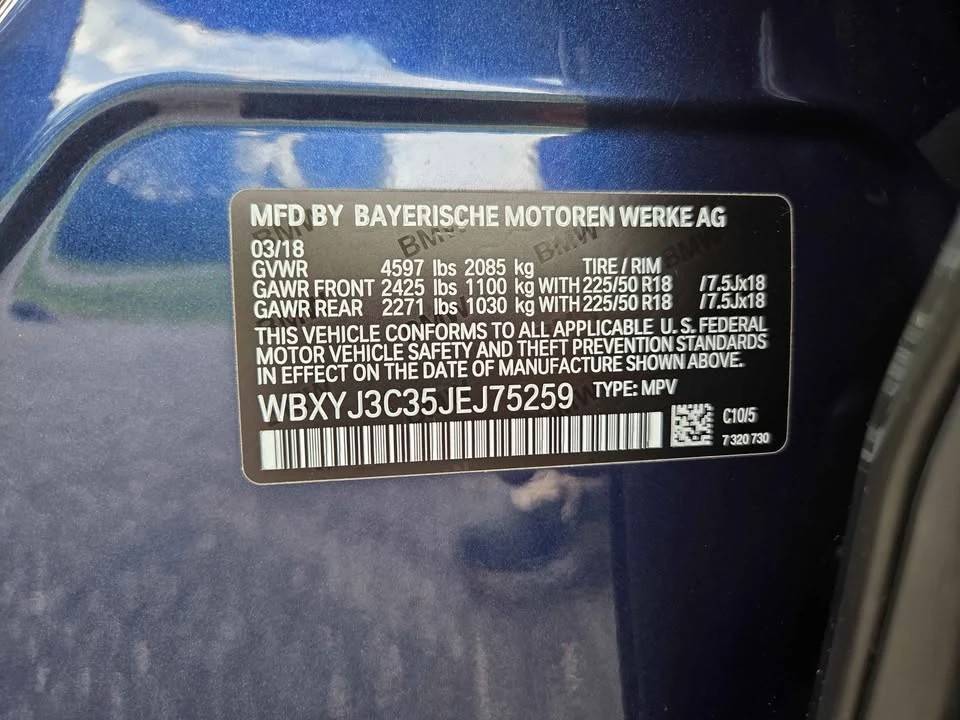 2018 BMW F39 X2 - Image 20 of 20